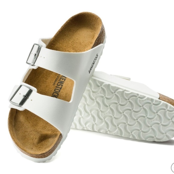 New Birkenstock Mens Arizona Birks-Flor White Size 11 main image 10